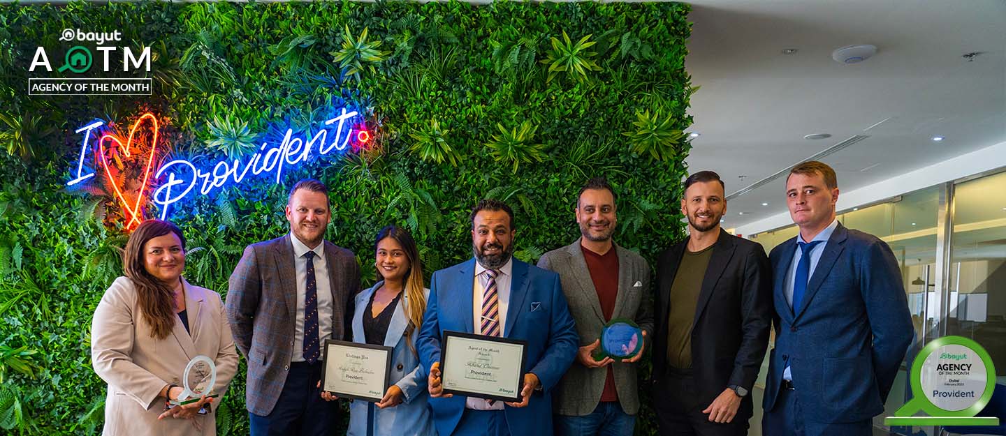 Agency of the Month from Dubai for February 2022 Provident Real Estate!