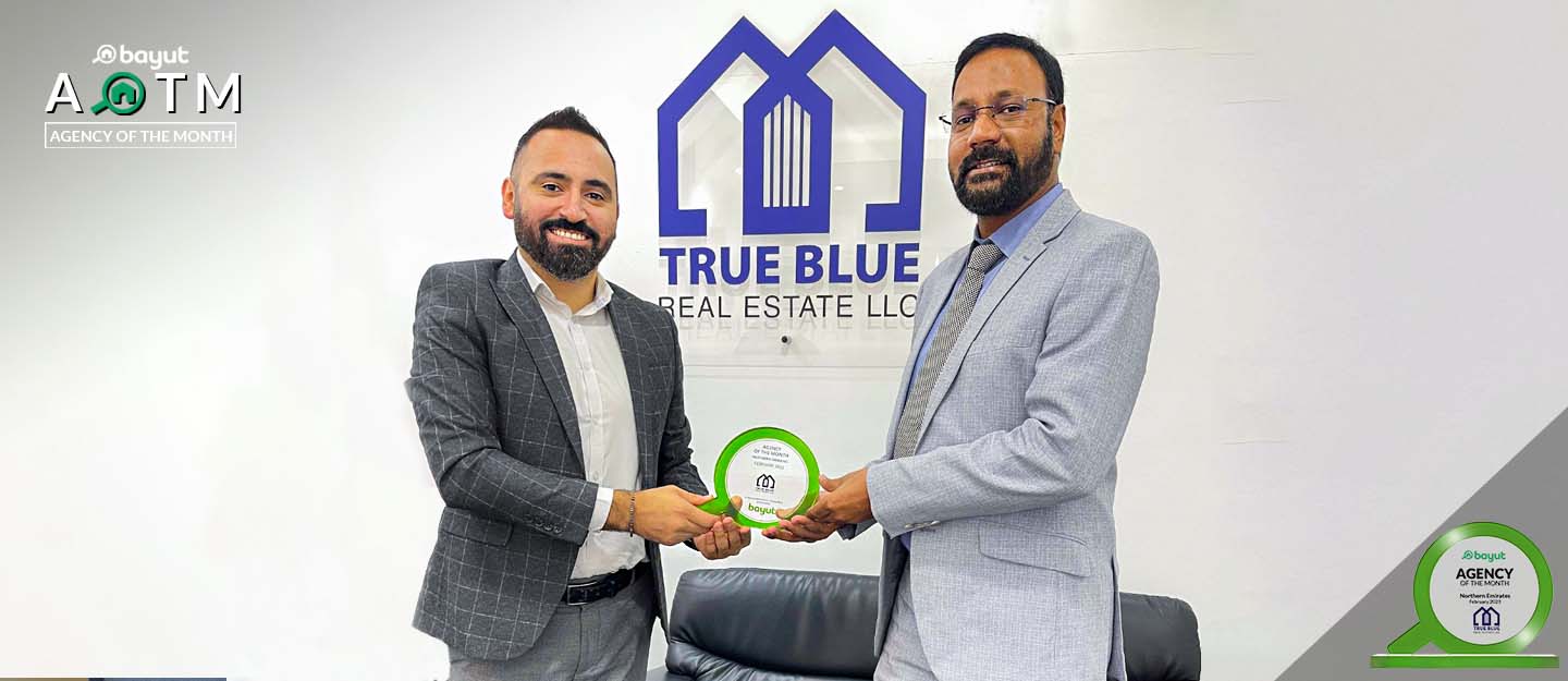 Agency of the Month Ras Al Hkaimah February 2023 True Blue Real Estate LLC