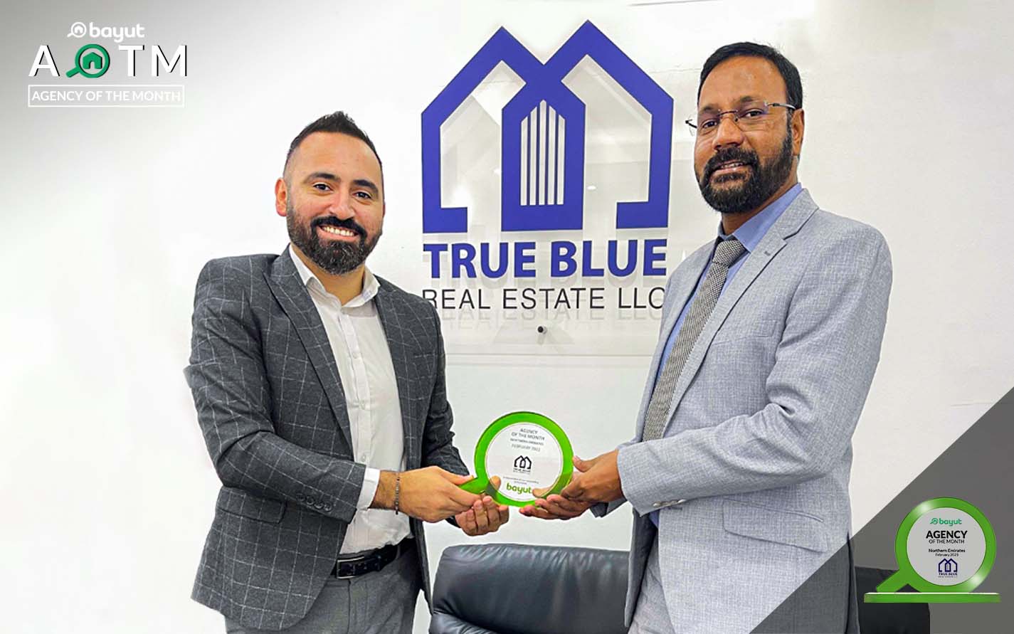 Agency of the Month Ras Al Hkaimah February 2023 True Blue Real Estate LLC